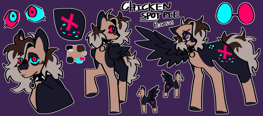 Feral character reference sheet.