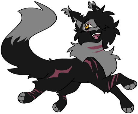 Feral flat color fullbody.