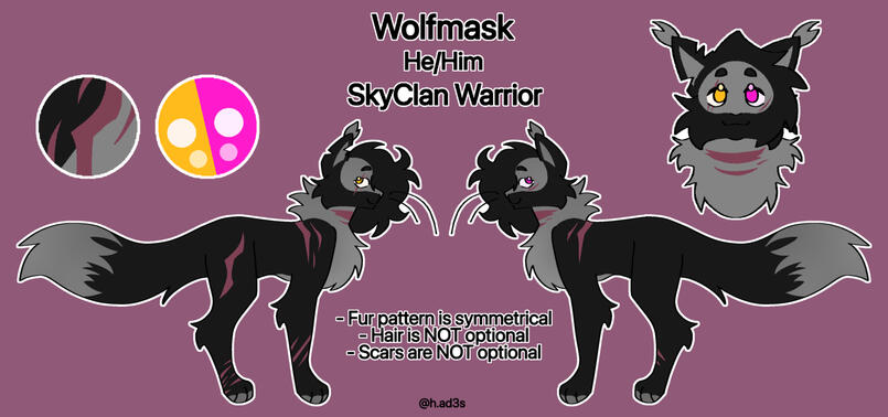 Feral reference sheet.