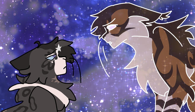 Feral flat color halfbodies.