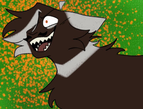 Feral flat color halfbody.